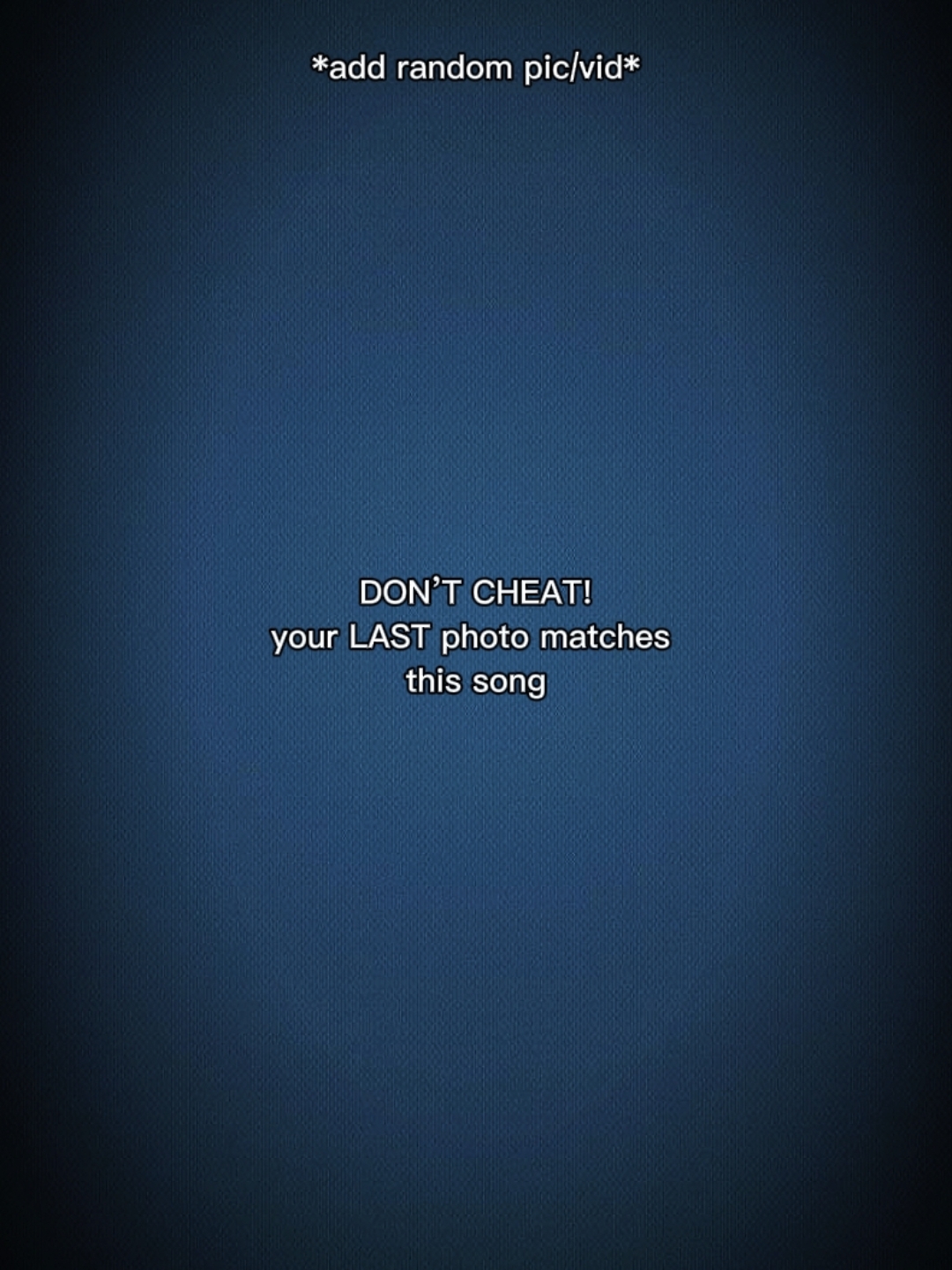 don't CHEAT..