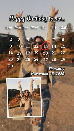 13 NOV, HBD TO ME