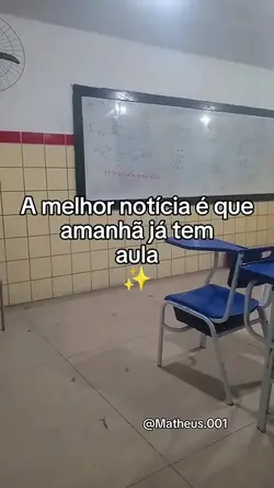 amanhã tem aula 
