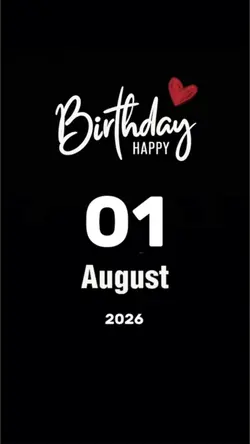 Hbd 01 August 2026 
