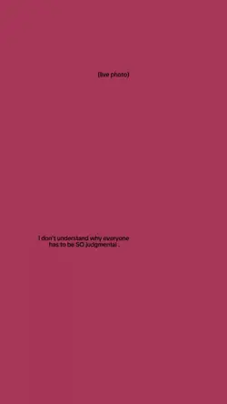 so judgemental 