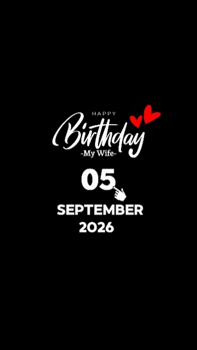 HBD Esposa 5 de setembro