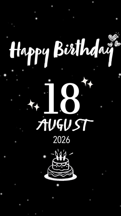 Hbday 18 august