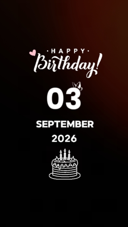 Bday dad 3 September