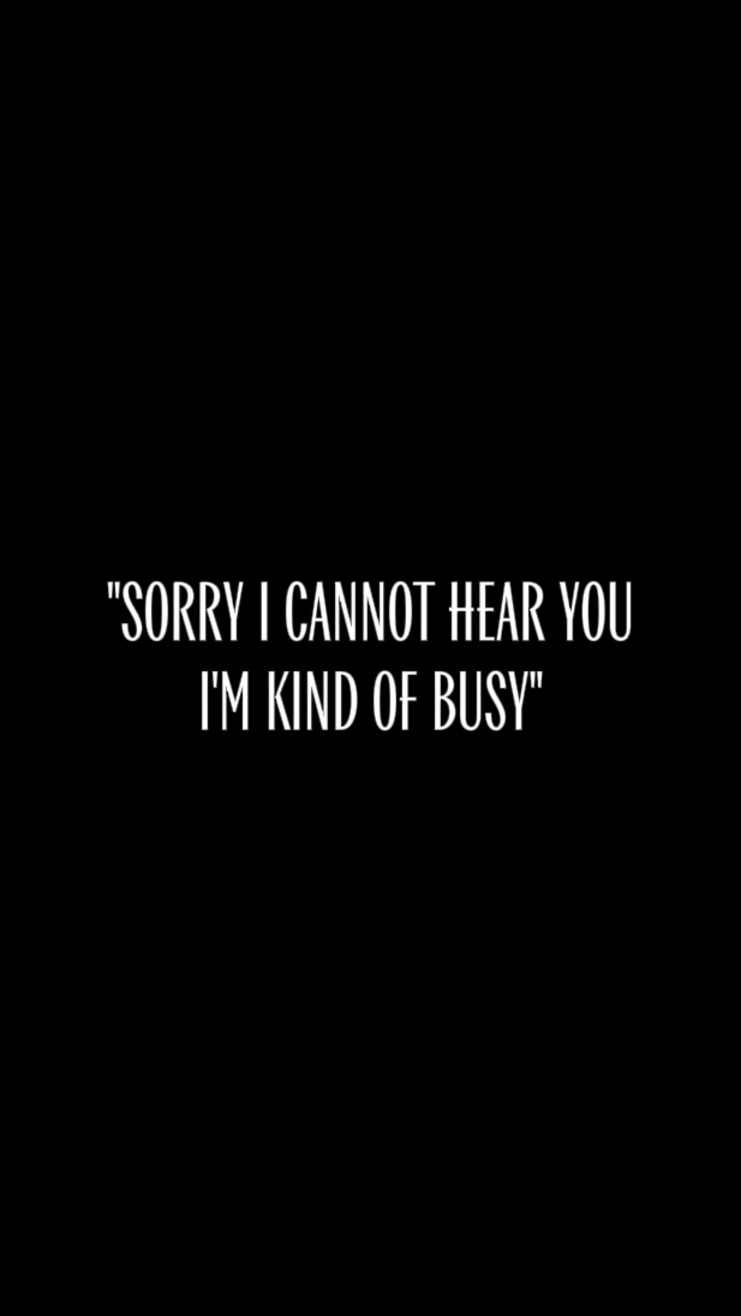 kind of busy 