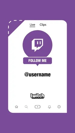 Twitch Follow me 