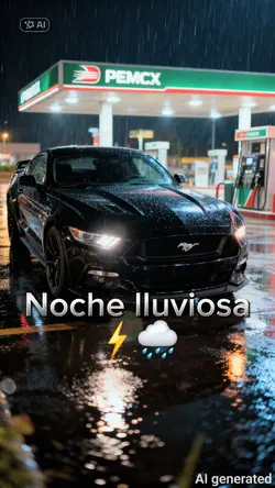 Mi auto en la lluvia