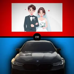 to get married X car