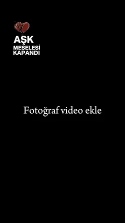 Aşk meselesi kapandı