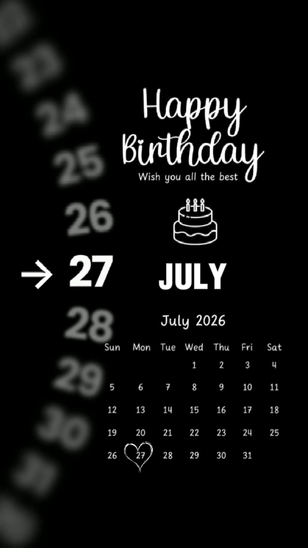 HBD ESPOSO 27 DE JULIO