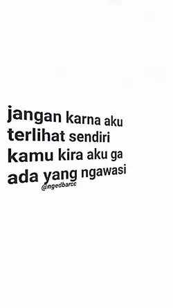 JANGAN KARNA AKU.