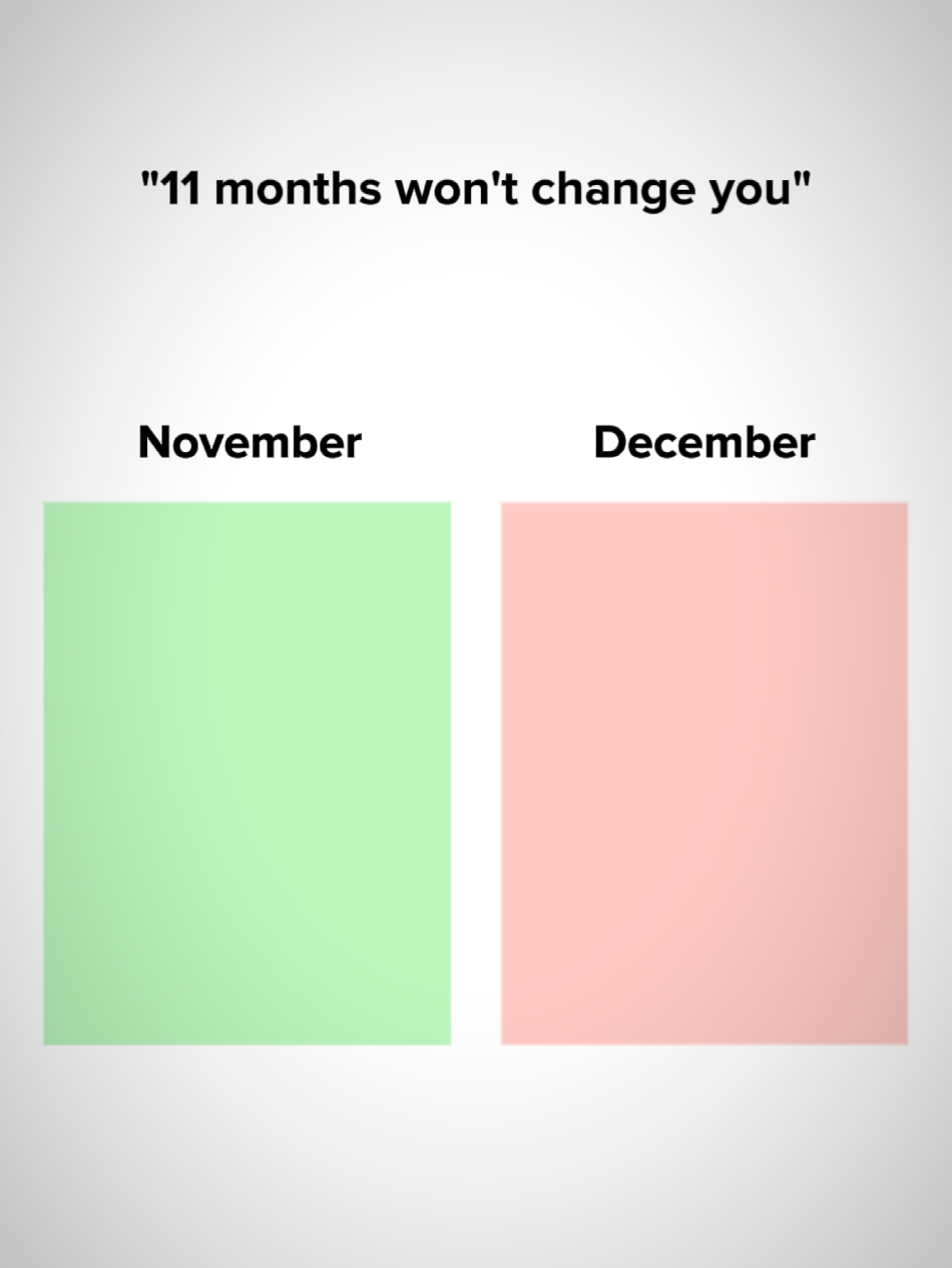 Cambio de 11 meses