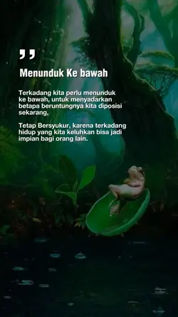 menunduk kebawah