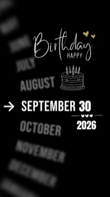 BIRTHDAY 30 SEPT