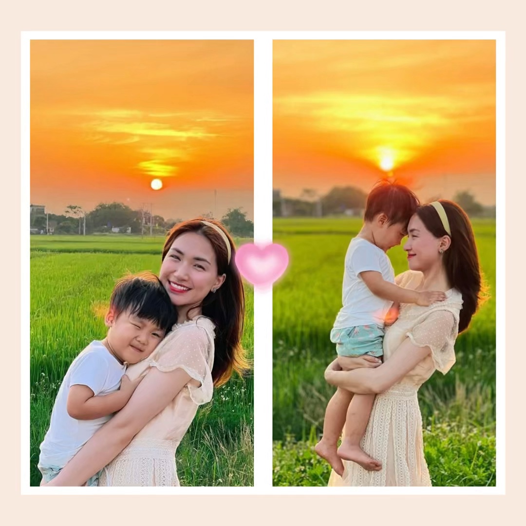 Mẫu mẹ và con 2 ảnh