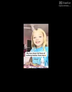 6 year doing makeup