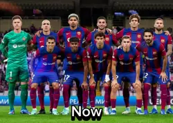 Barcelona then v now