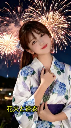 花火と浴衣