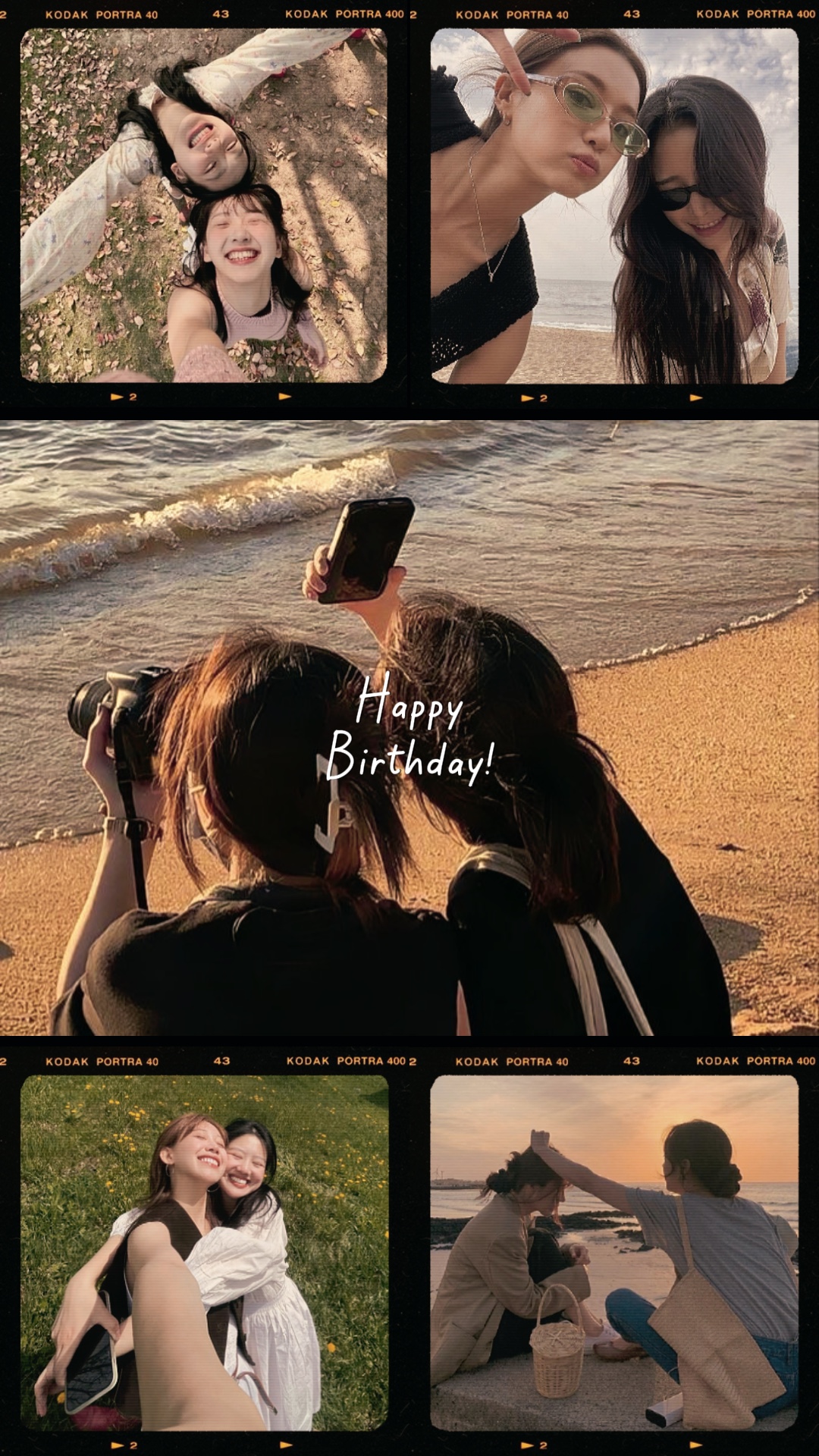 collage d'anniversaire
