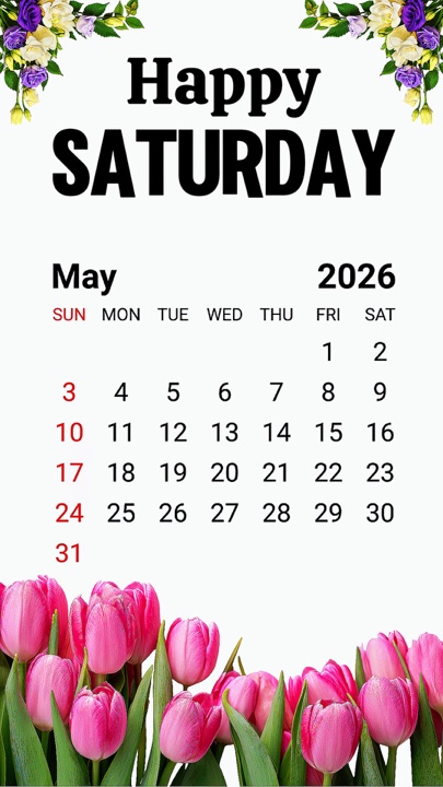 Saturday 2 May 2026
