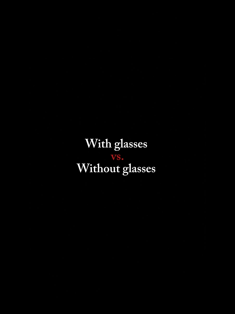 Com vs sem glass