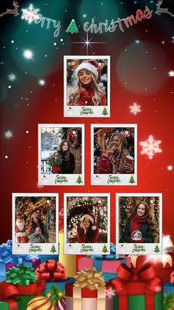 Frame christmas tree