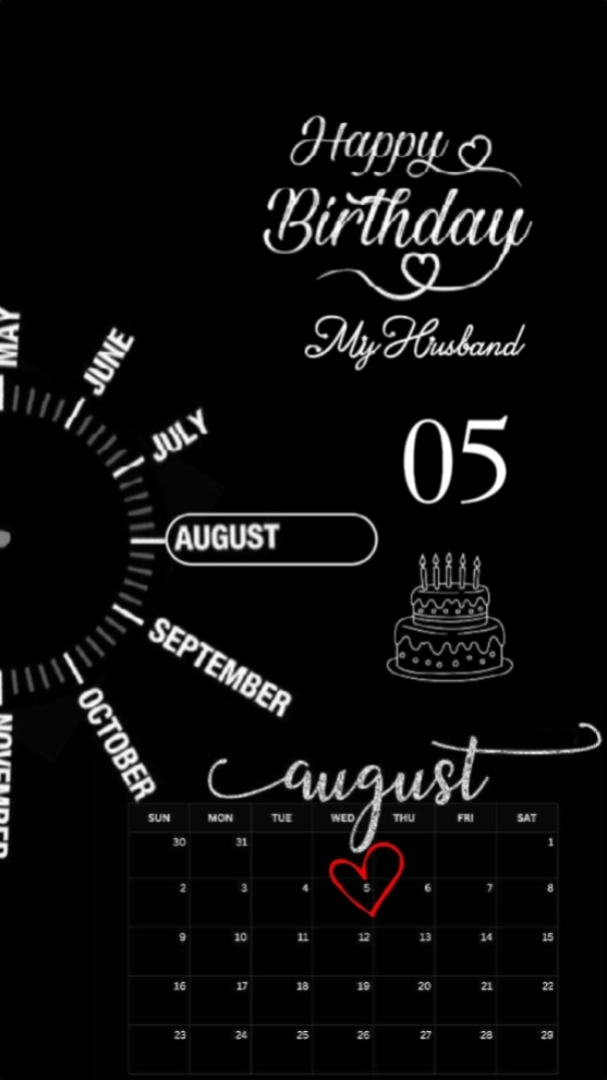 Hbd marido 5 de agosto