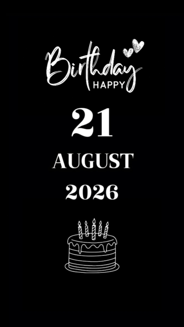 BDAY SON 21 AUGUST