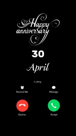 ANNIV 30 APRIL CALL