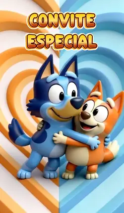Bluey convite