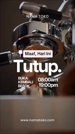 Toko kami tutup