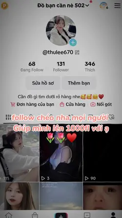 Mẫu giúp tăng follow