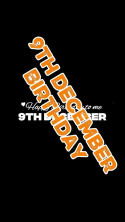 9 December Birthda