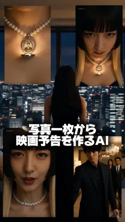 BGM付き映画予告生成AI 写真1枚