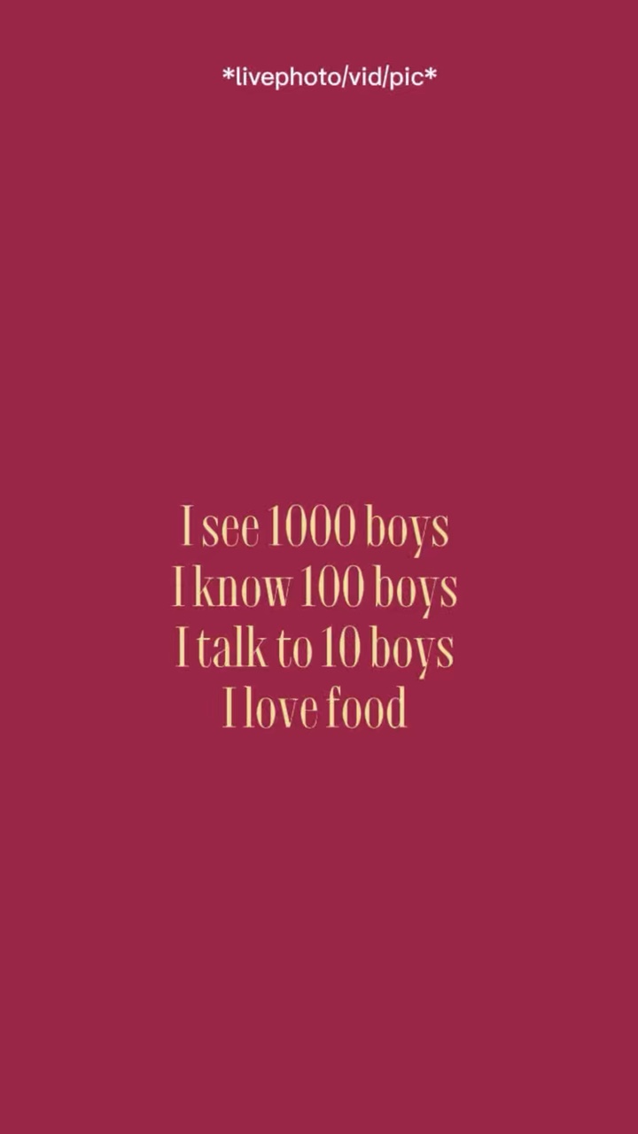 I love food