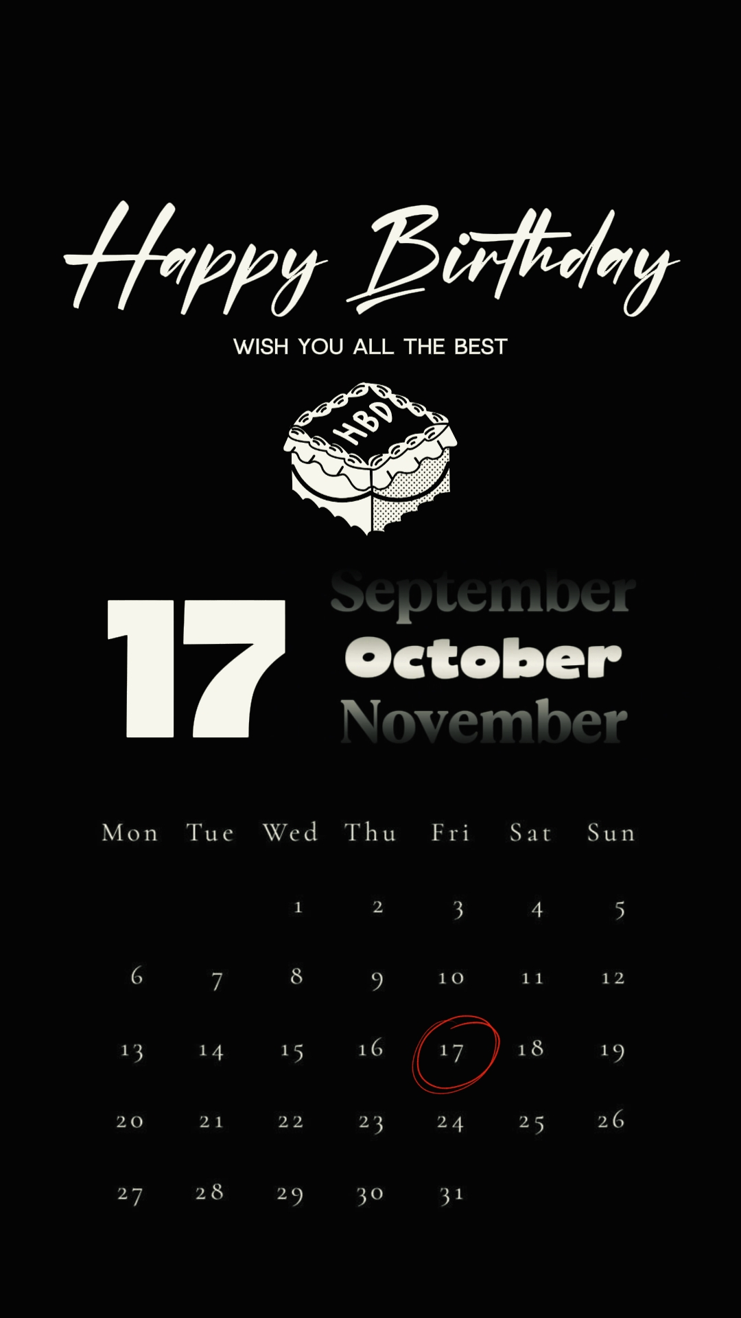 HBD 17 OCTOBER