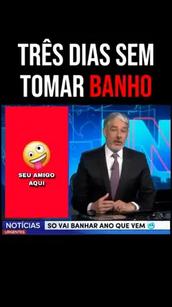 não toma banho 