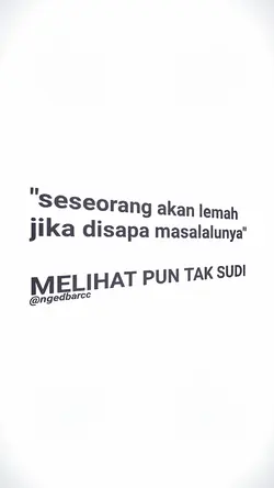 seseorang akan lemah