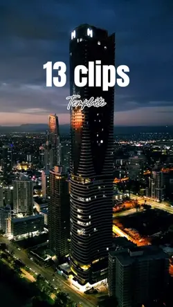 13 clips template