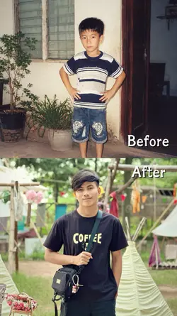 Before & after 🎶💙