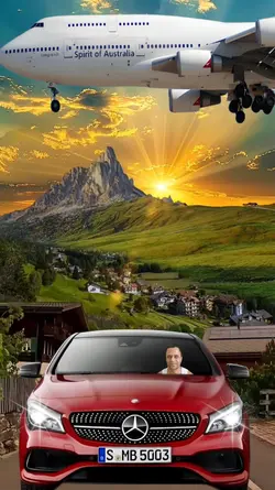 Mercedes vermelha