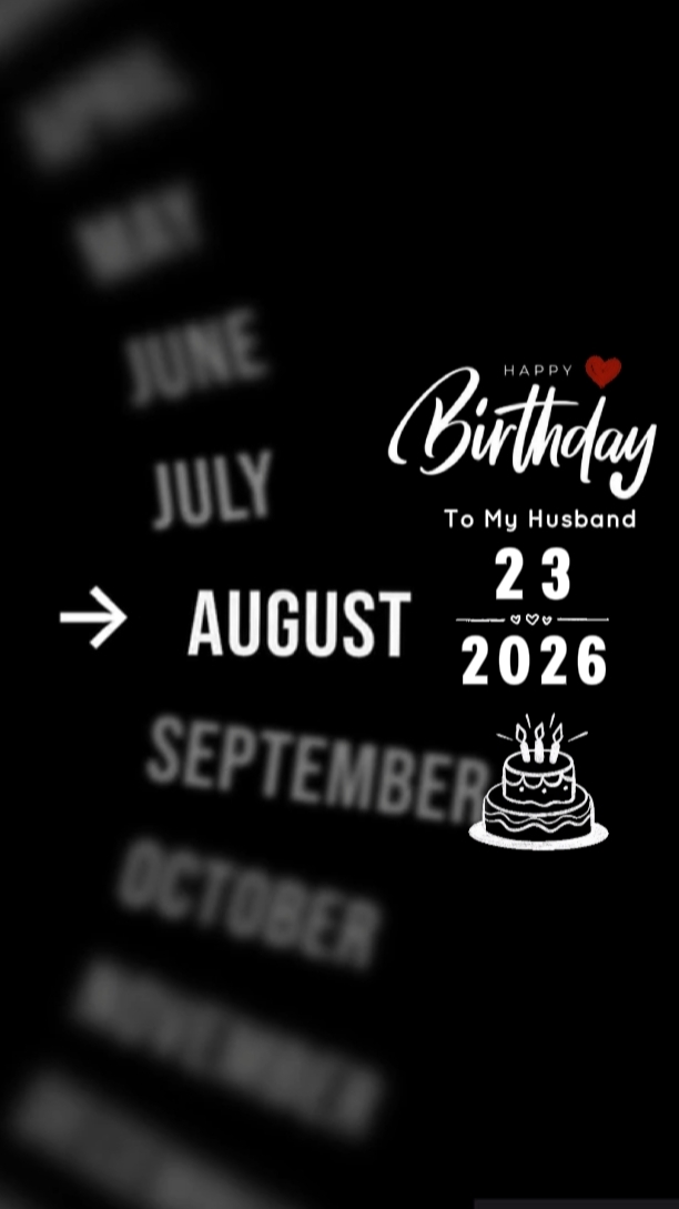 HBD HUSBAND 23 AUGUS