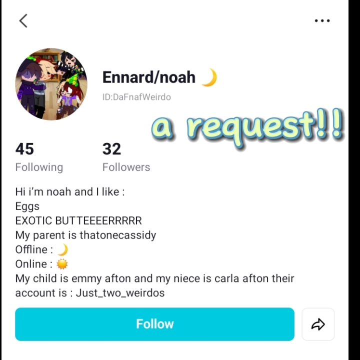 I love this request!