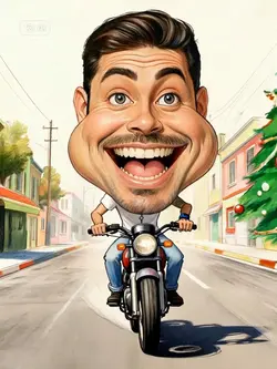 Funny caricature