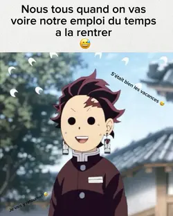 L’emplois du temps 😅