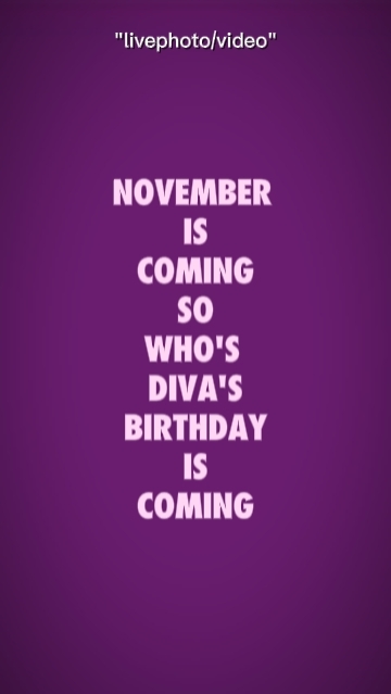 November divas bday