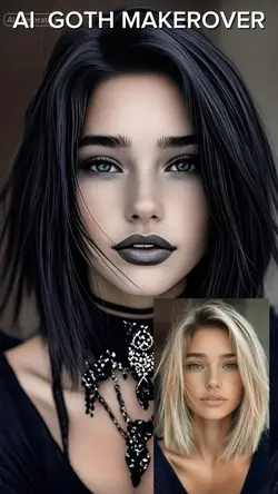 AI Goth Makeover 