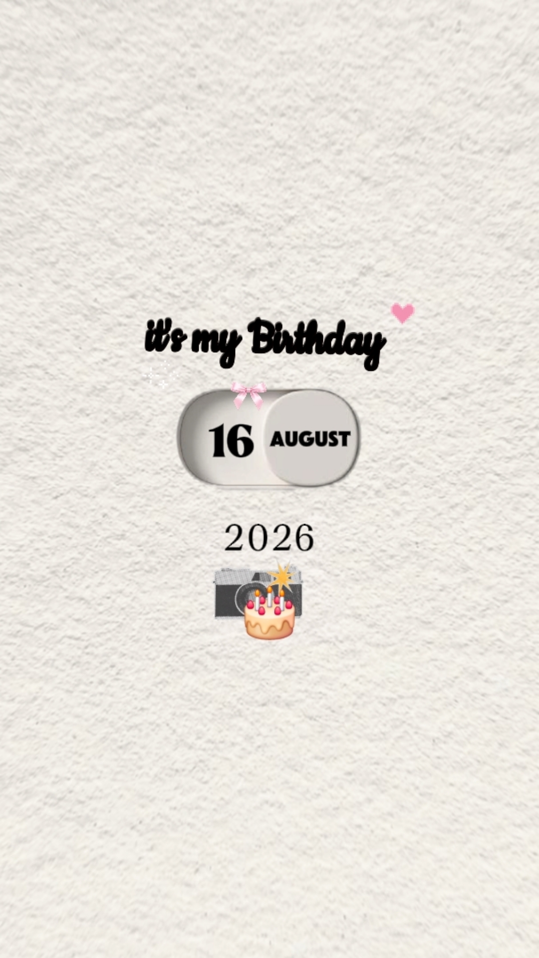 HBD 16 AUGUST 2026