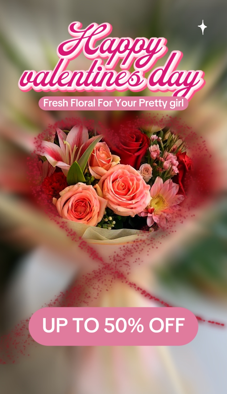 Floral de San Valentín