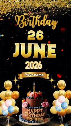 26 JUNE birthday 